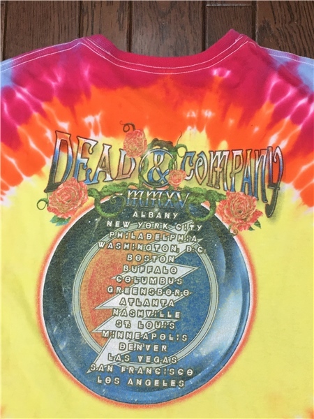 DEAD&COMPANY デッド＆カンパニー タイダイ Ｔシャツ Ｍ ツアー ロック バンド グレイトフルデッ ド Grateful Dead ジェリーガルシア_画像8