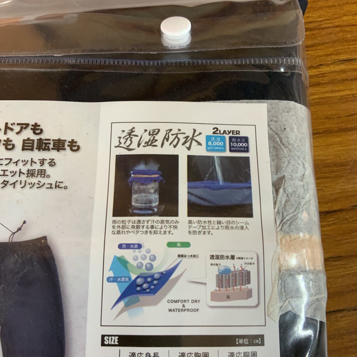 全国送料無料 透湿ストレッチレインスーツ レボルブ ネイビー 3Lサイズ 新品未使用 透湿合羽 レインウェア