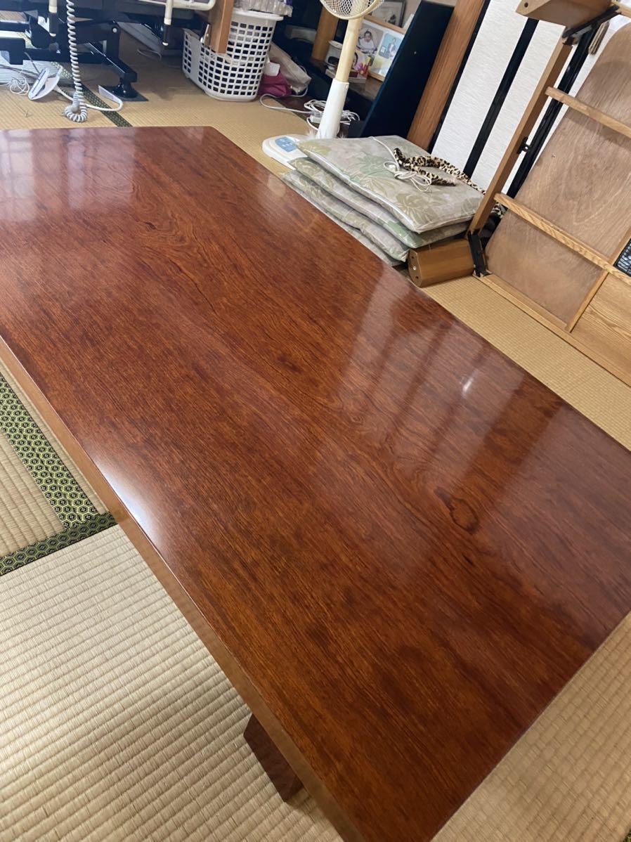 ☆美品 天然木 けやき 一枚板 テーブル 座卓 座敷机 古民家 日本間