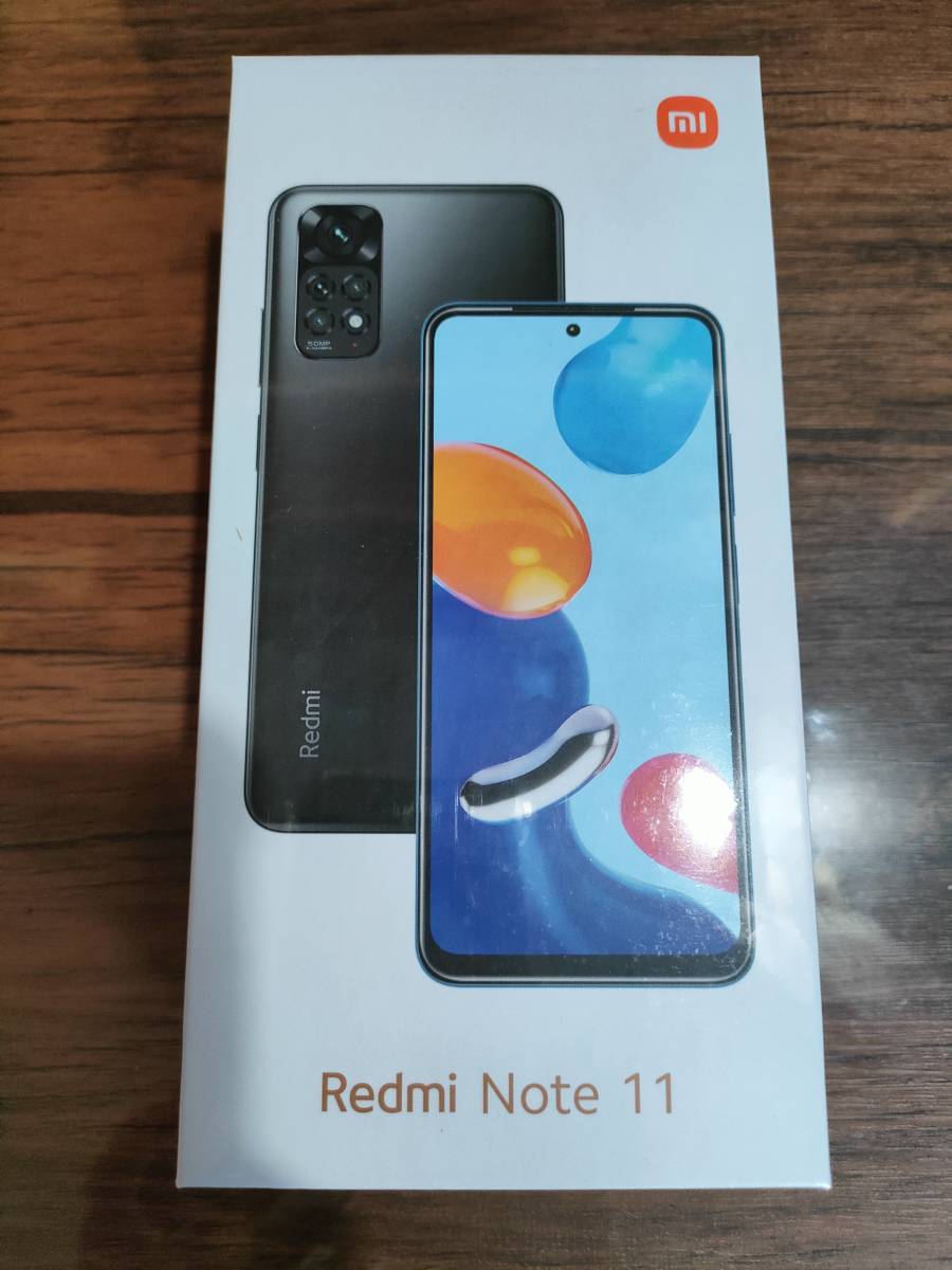 新品未使用 Xiaomi Redmi Note 11 グラファイトグレー 本体 SIMフリー