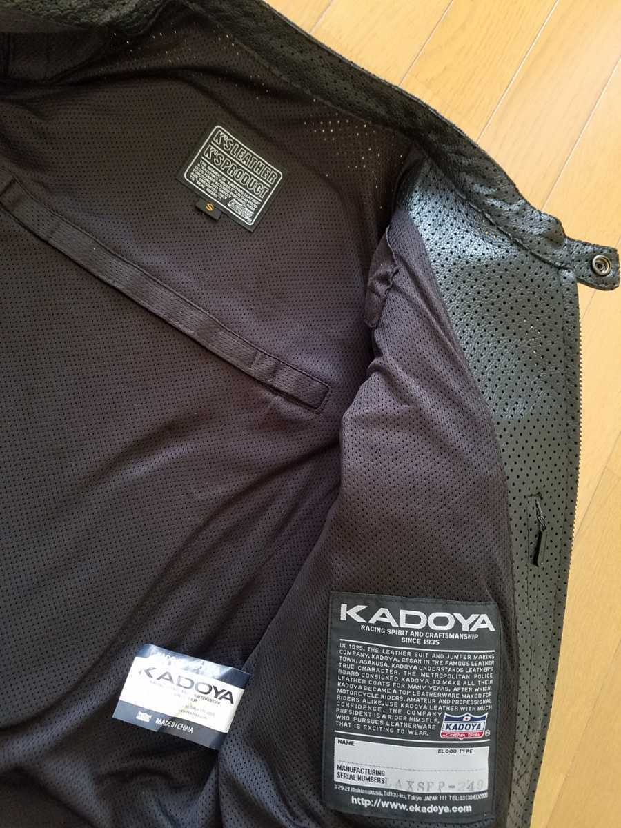 ★ カドヤ/KADOYA ★ バイク用 シングル レザージャケット★ 本革/革ジャン/レザー ★ パンチングレザー ★クシタニ hyod タイチ好向_画像5