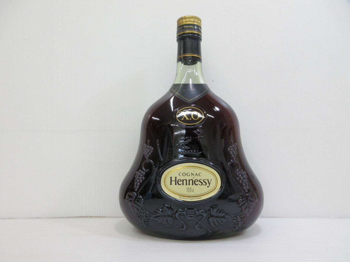 Hennessy XO グリーンボトル 金キャップ コニャック 古酒 - 酒