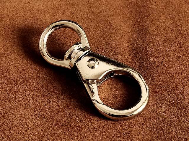  nickel silver na ska n key holder (KC,s double ring ) key hook men's key ring silver color metal belt loop hook key chain 