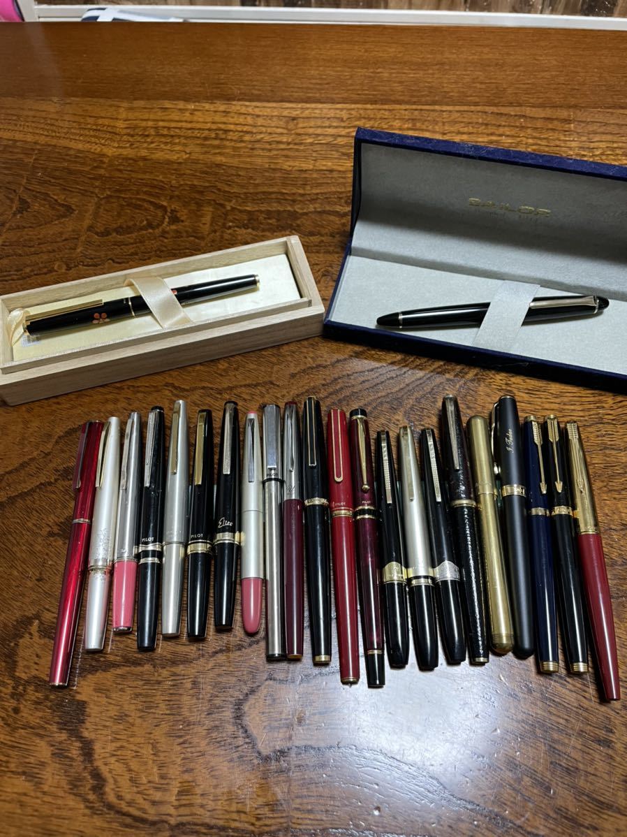 1円スタート　ジャンク　万年筆　まとめ　PILOT PARKER sailor platinum カヴェコ　_画像1