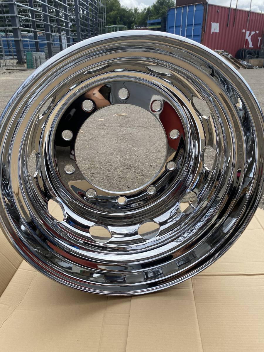  новое поступление новый ISO Хромированный металлизированные колеса задний 22.5*7.50 10 дыра *