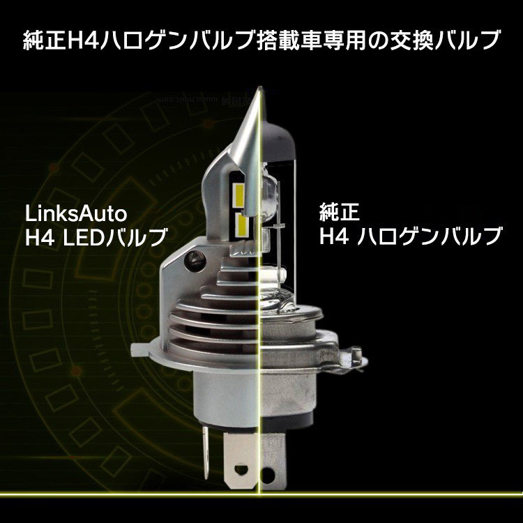 LED H4 LA-FI LEDヘッドライト Hi/Lo バルブ 車用 MITSUBISHI 三菱 ディンゴ DINGO H10.12～H13.1 2灯 LED化へ Linksauto_画像3