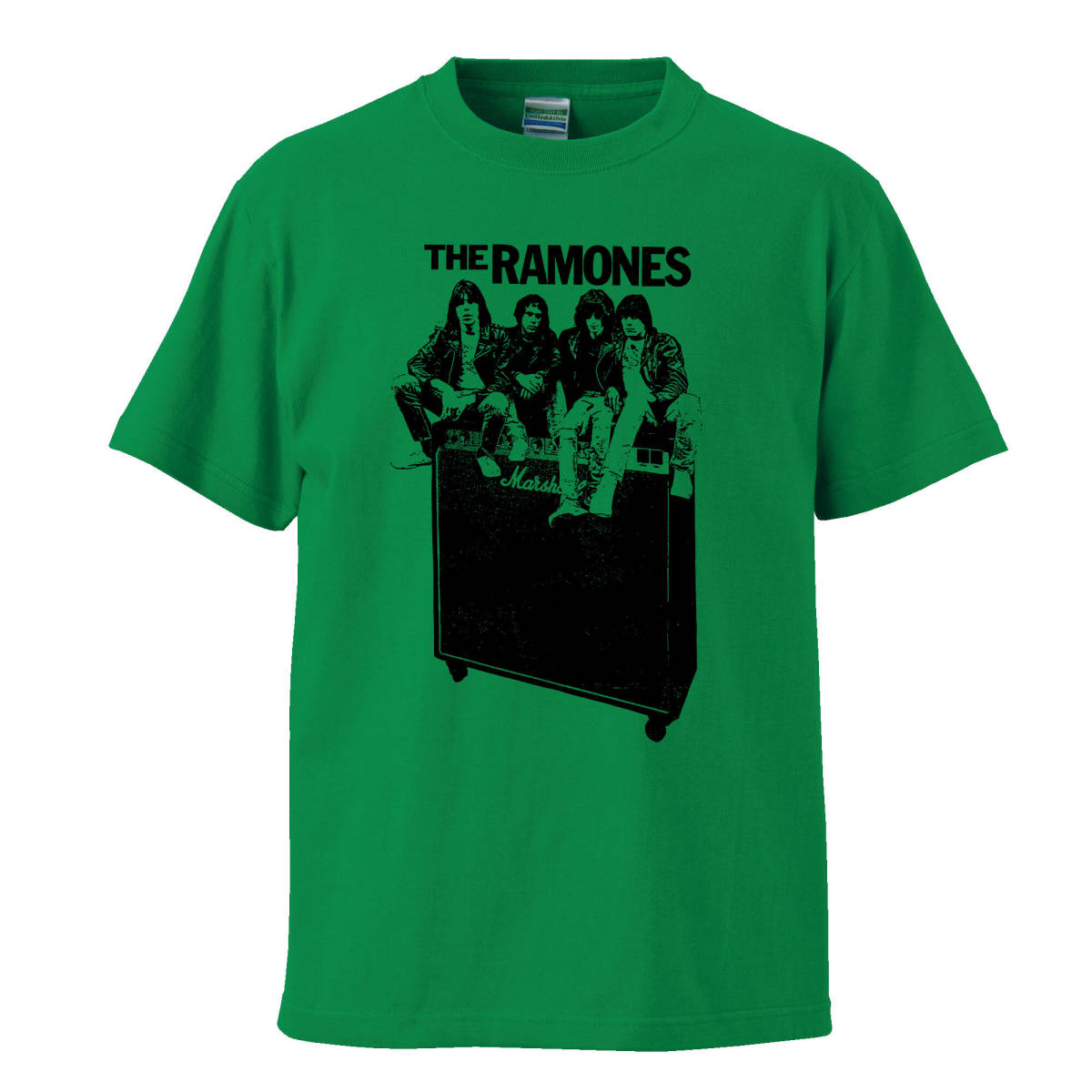 【XSサイズ Tシャツ】RAMONES ラモーンズ パンク NEWYORK PUNK LP CD レコード 70s マーシャル 甲本ヒロト クロマニヨンズ グリーン_画像1