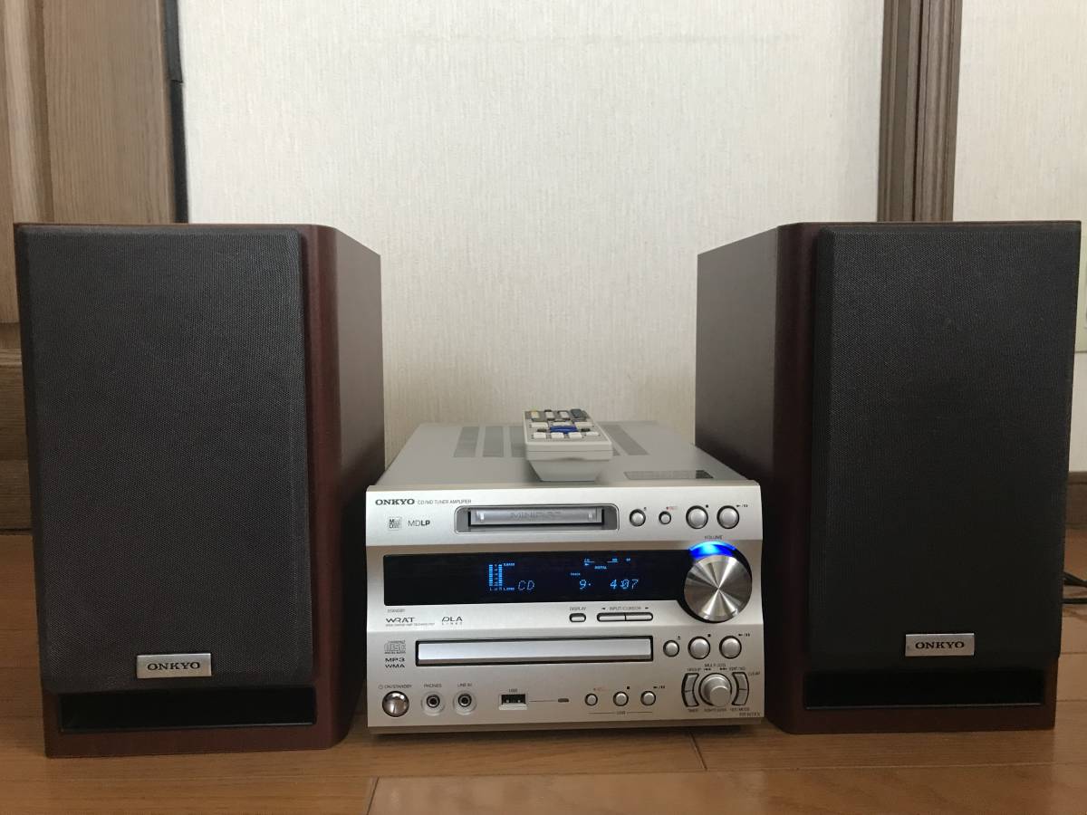 ONKYO FR-N7FX 動作・程度良好☆システムコンポ CD/MD/USB スピーカー 
