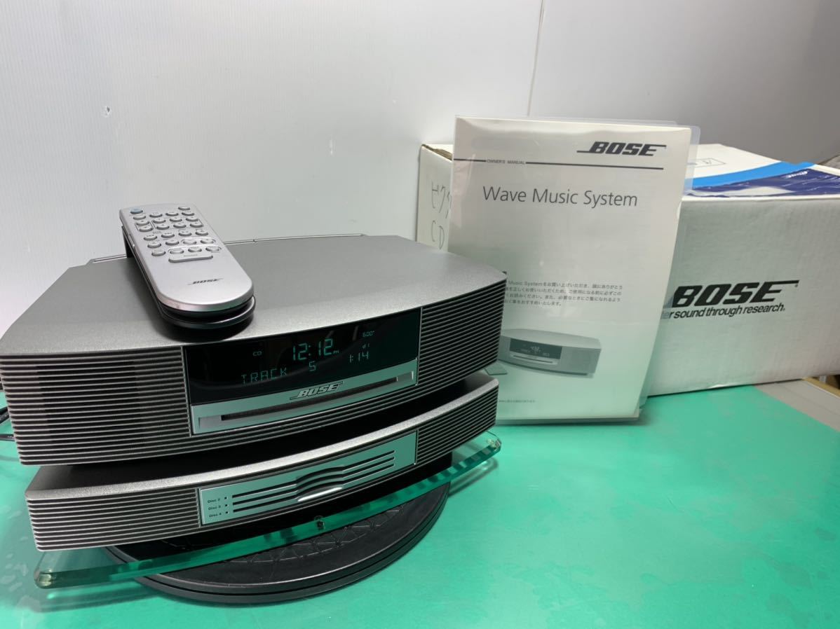 □BOSE CDデッキ Wave music system CDチェンジャー付きボーズ