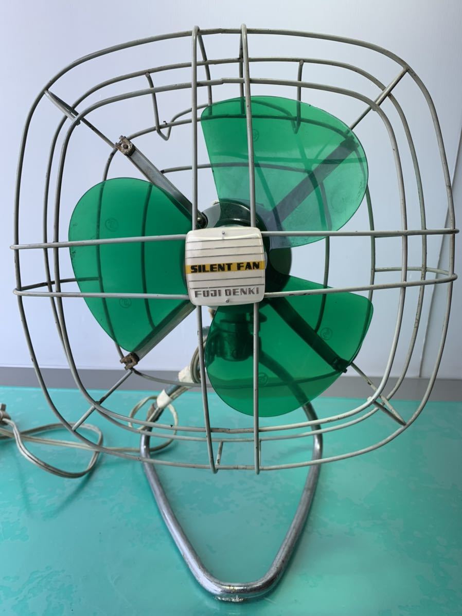 □□昭和レトロ FUJI扇風機 FUJI SILENT FAN FDS 2557 25cm羽根 座敷扇