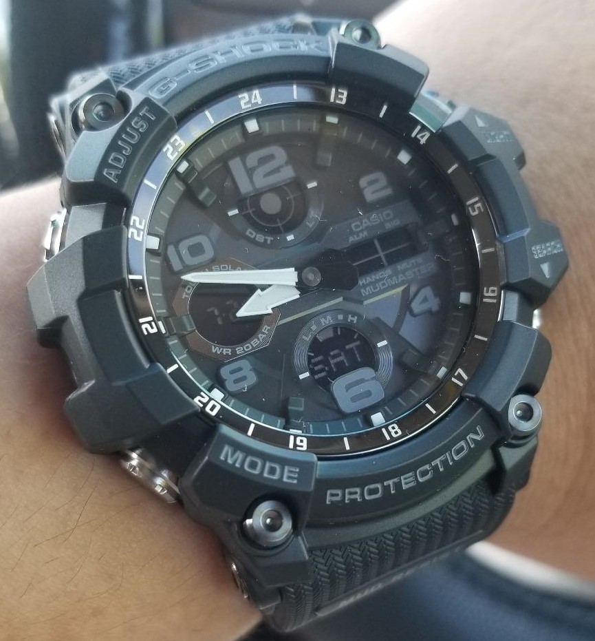 即決価格】カシオ 腕時計 ジーショック MUDMASTER 電波ソーラー GWG-100-1AJF メンズ ブラック ay126 