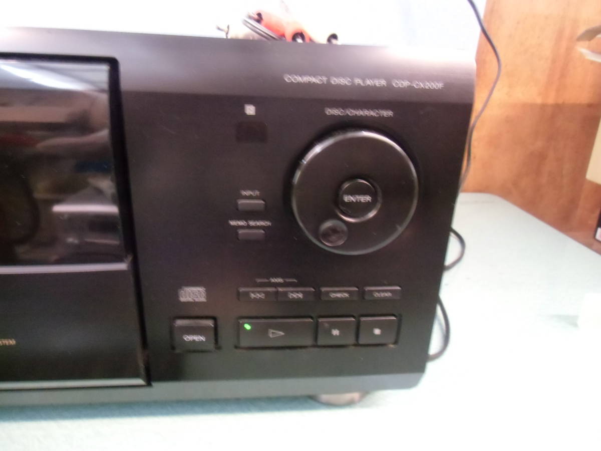 SONY 200枚CDチェンジャーCDP-CX200F リモコン付き 動作品 | www
