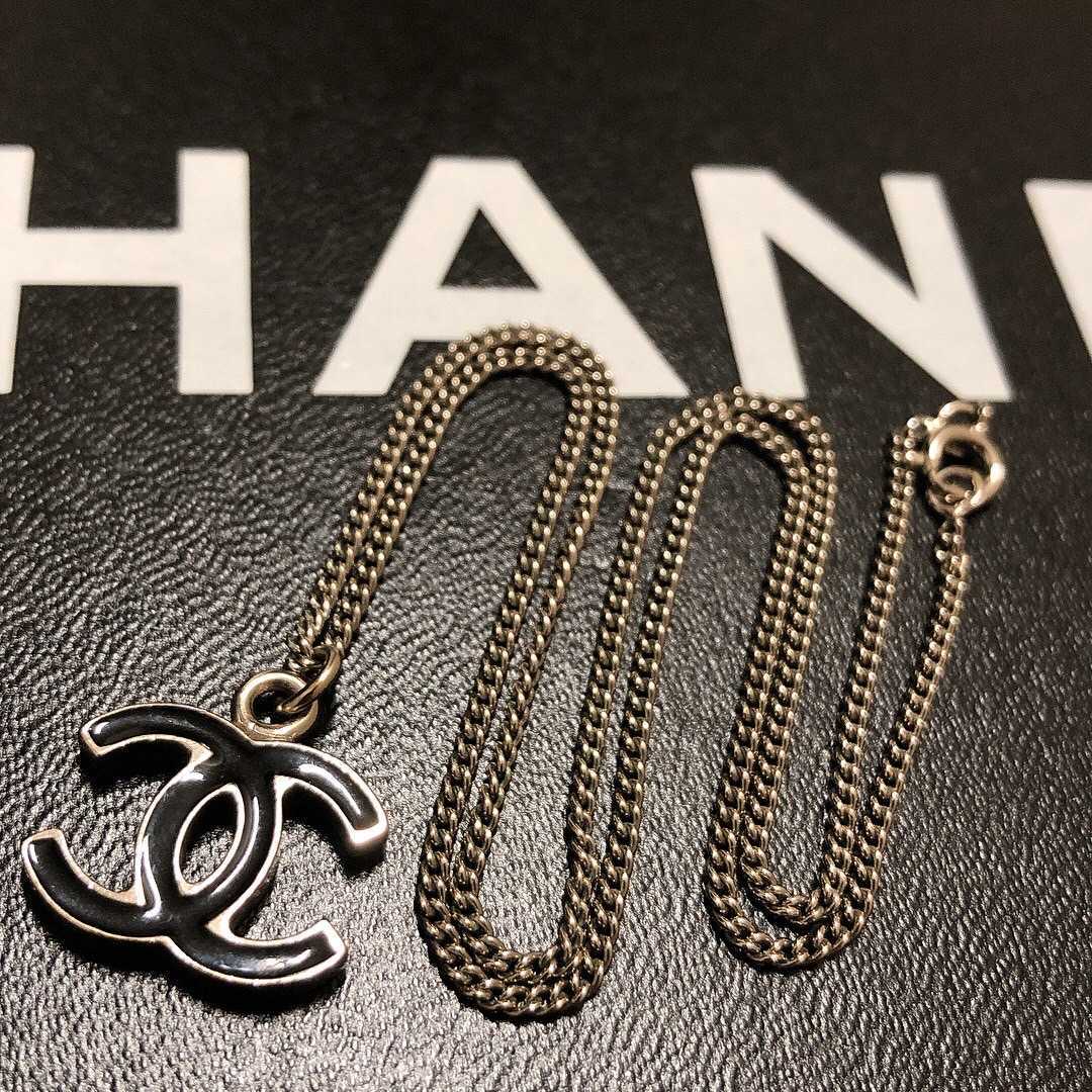 CHANEL/シャネル/ココマーク/ブラック×シルバー/ネックレス csirgh.com