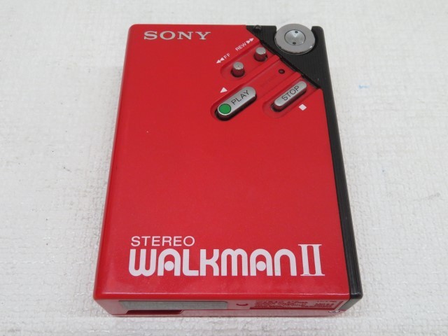 SONY WM-2 カセットプレーヤー レッド WALKMAN Ⅱ ソニー ウォークマン