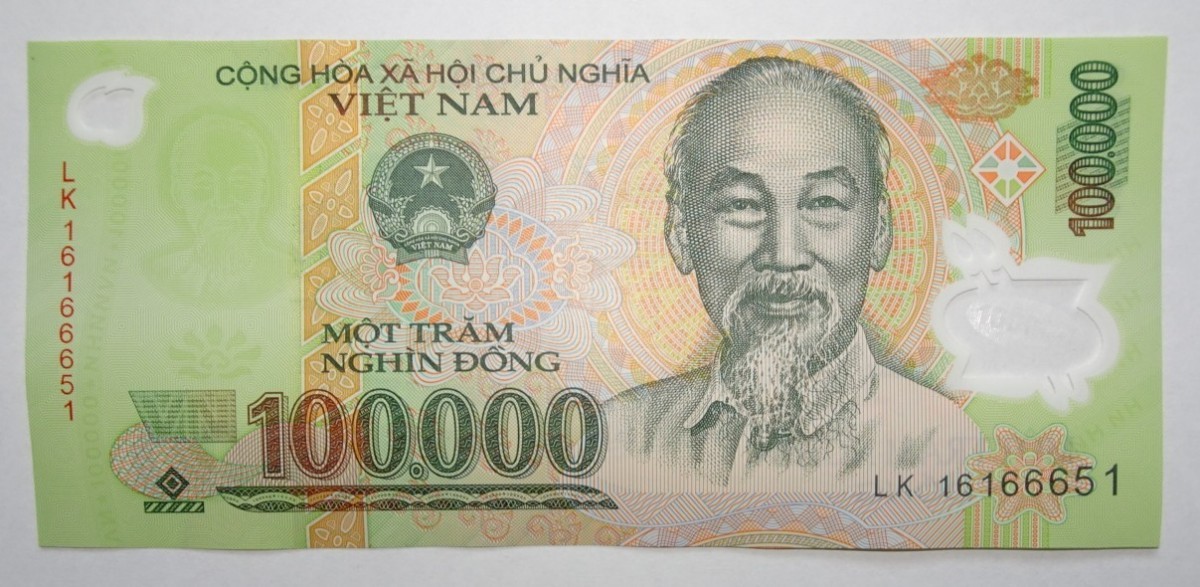 返品交換不可】 ベトナム旧紙幣 １０万ドン 旧貨幣/金貨/銀貨/記念硬貨