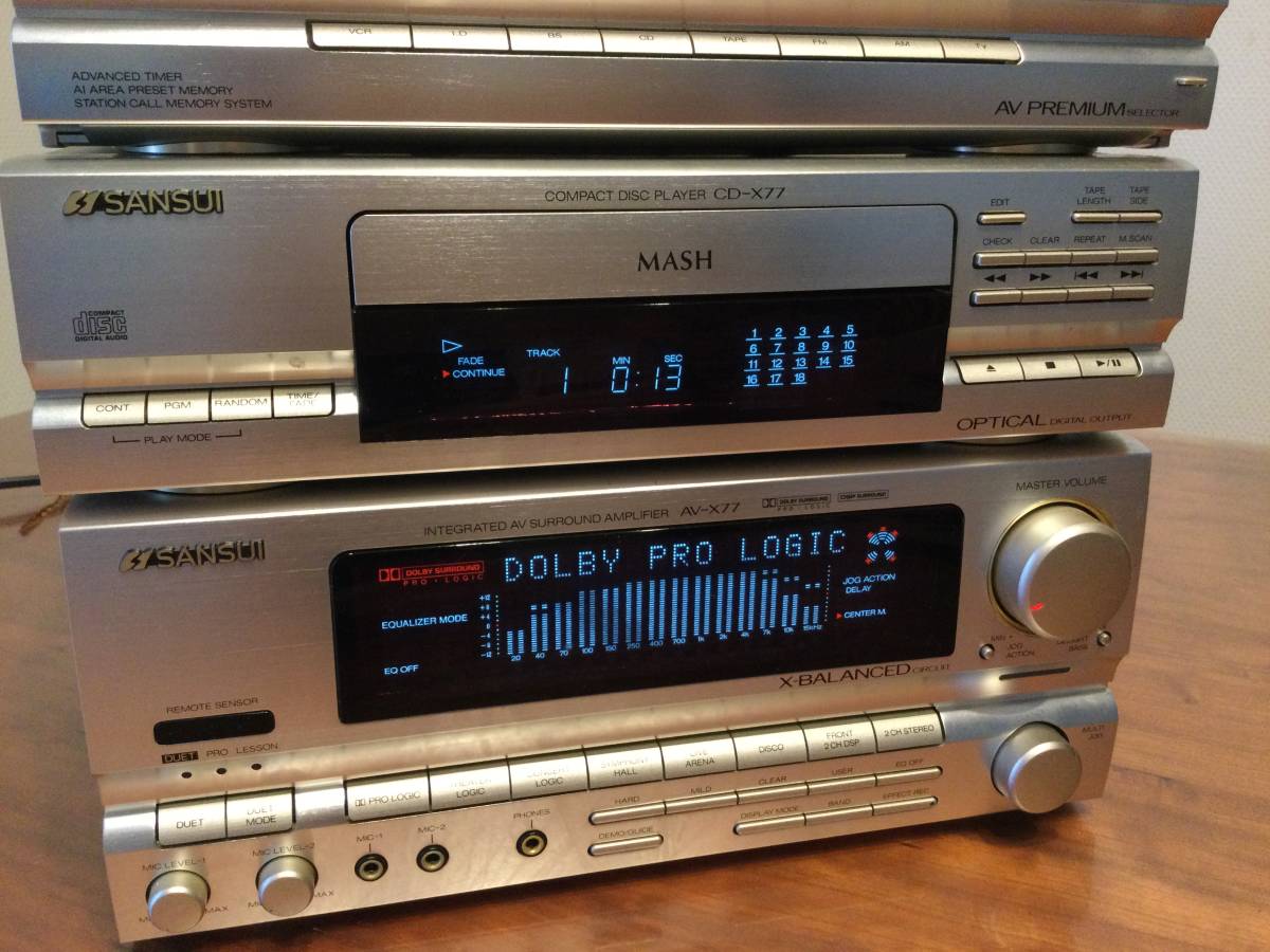 Yahoo!オークション - SANSUI AV-X77 CD-X77 T-X77 D-X77 Yahoo!オークション - SANSUI AV-X77 CD-X77 T-X77 D-X77