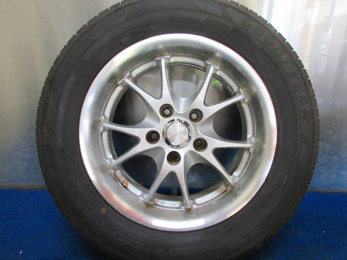 ★9分山★21年製★ グッドイヤー 215/60R16　社外ホイール 16×7J +35 5H-114.3 4本セット　B944　クラウン　アルファード_画像3