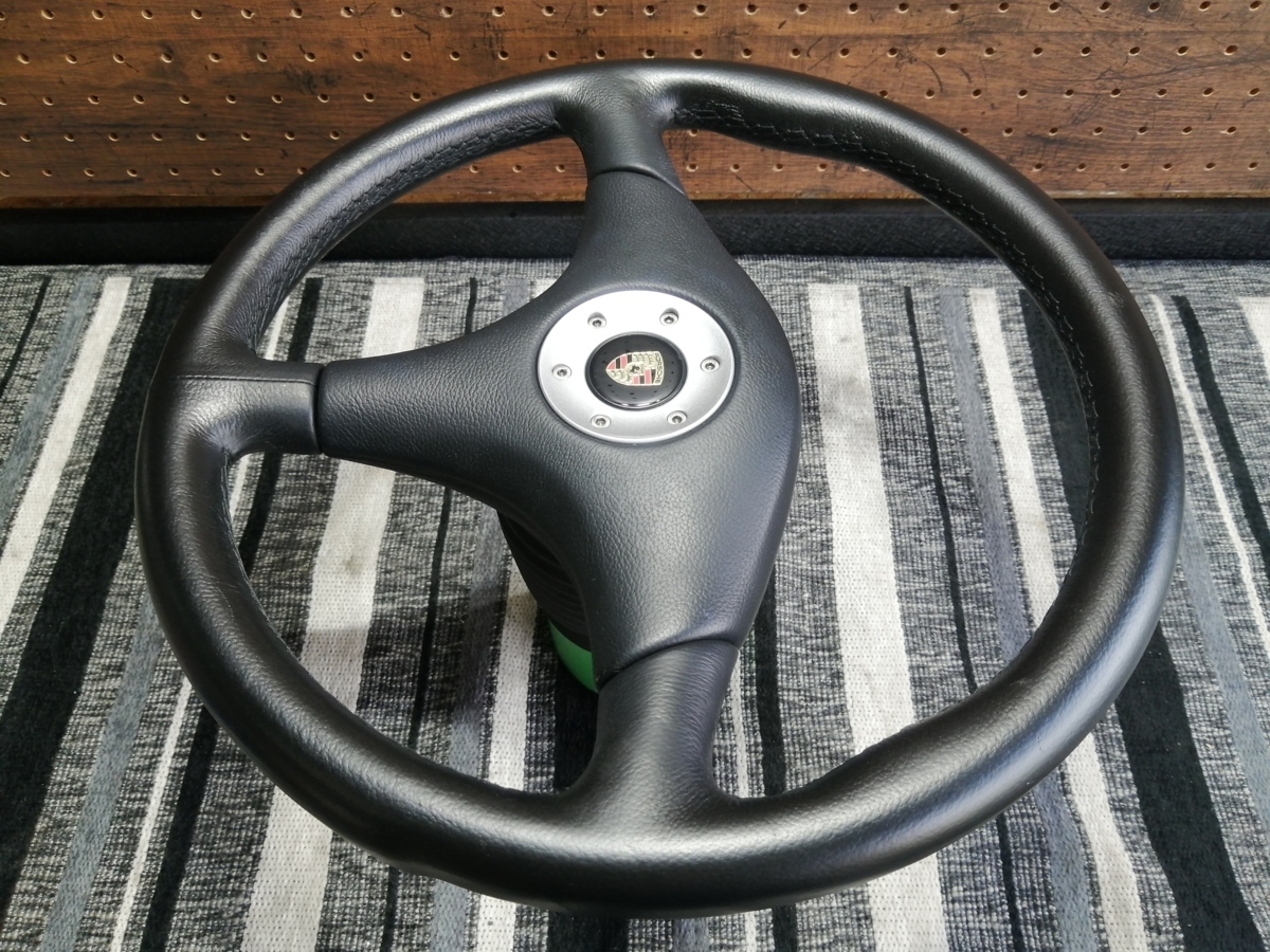 期間限定お試し価格】 ポルシェ 993 RS 純正ステアリング 本革