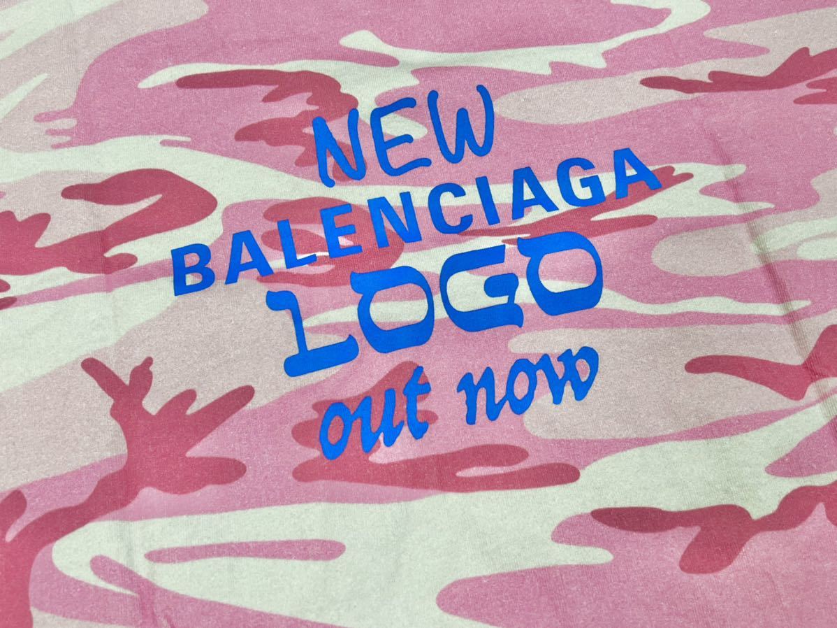 PayPayフリマ|BALENCIAGA バレンシアガ バックロゴプリント迷彩 特価 ベアー カモフラ Tシャツ バレンシアガ balenciaga Tシャツ/カットソー(半袖/袖なし)