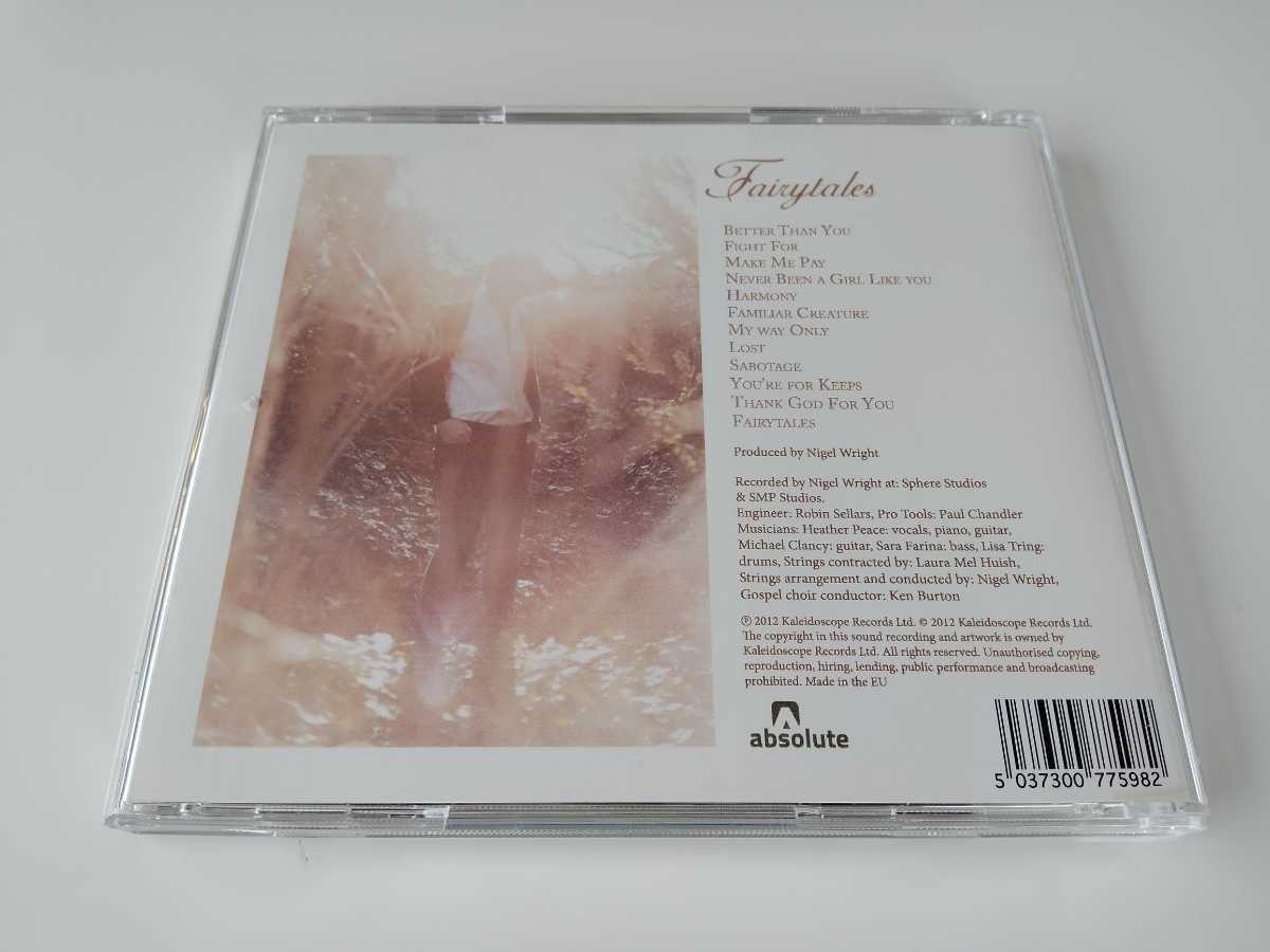 Heather Peace / Fairytales CD KALEIDOSCOPE RECORDS EU KR363133001 UK SSW 2012年作品,入手困難タイトル_画像2
