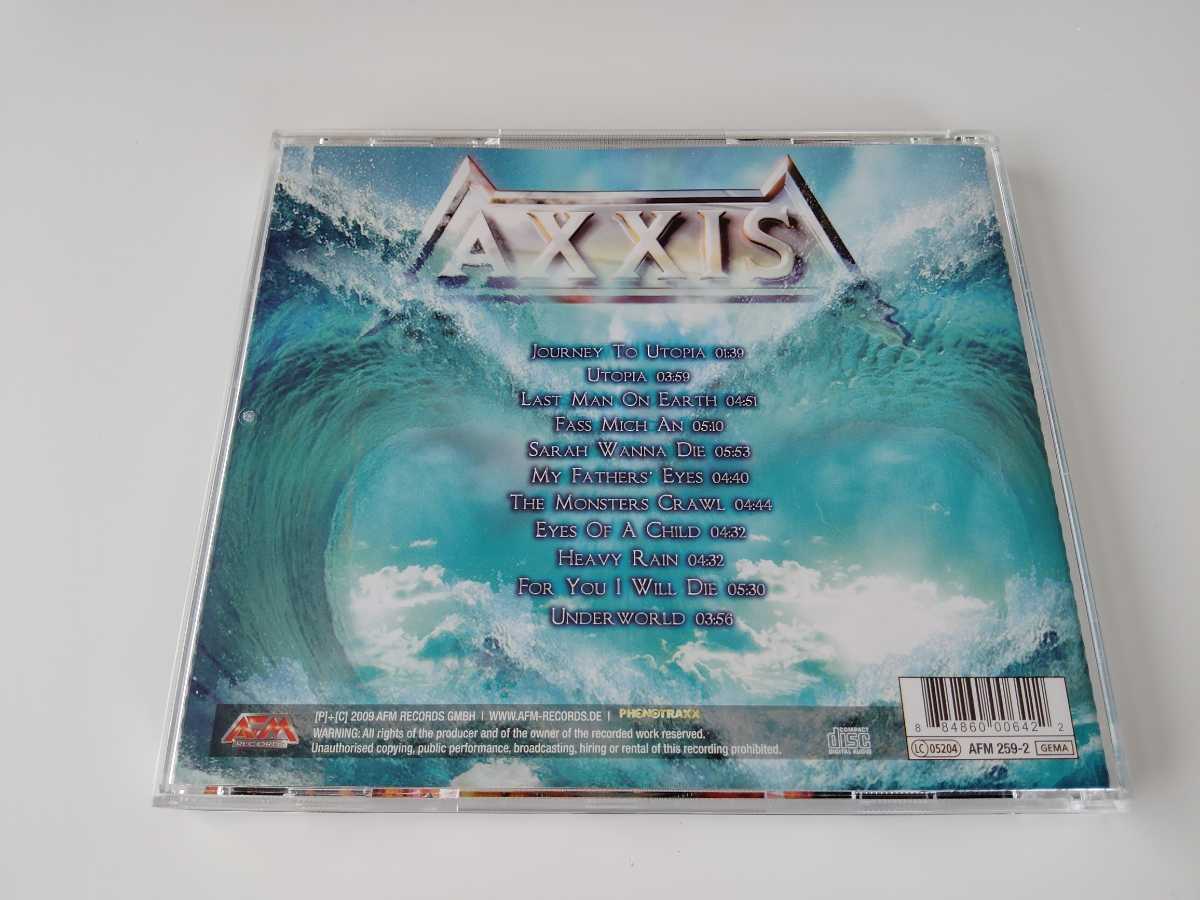 AXXIS / UTOPIA CD AFM RECORDS GERMANY AFM259-2 ジャーマンメロパワ重鎮,09年11th,オリジナルドイツ盤,PICTUREディスク,AFMチラシあり_画像2