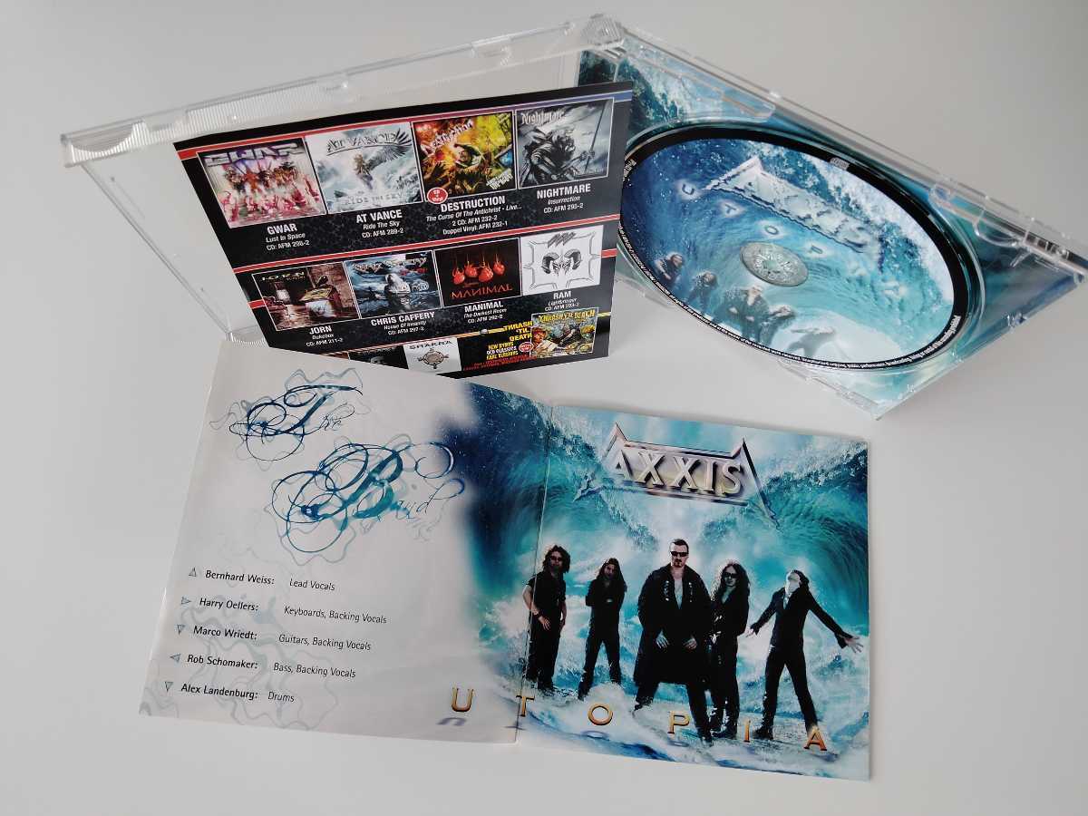 AXXIS / UTOPIA CD AFM RECORDS GERMANY AFM259-2 ジャーマンメロパワ重鎮,09年11th,オリジナルドイツ盤,PICTUREディスク,AFMチラシあり_画像4