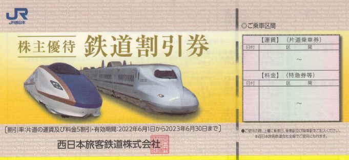 JR西日本 株主優待 fairo.pk