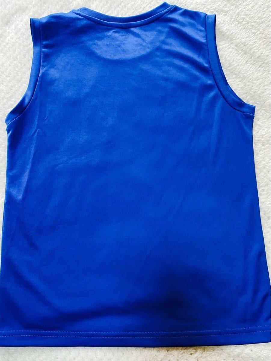 DUARIG デュアリグ☆ノースリーブシャツ　タンンクトップ☆ブルー 140cm☆サッカー 練習着☆ 新品 タグ付き