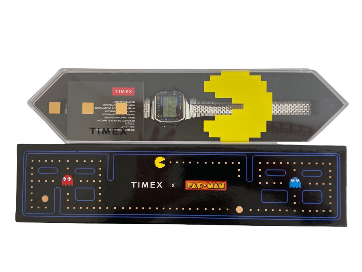 【全商品オープニング価格 特別価格】 40周年記念 腕時計 T80 パックマン ×PACMAN TIMEX（タイメックス） シルバー /004 メンズ タイメックス