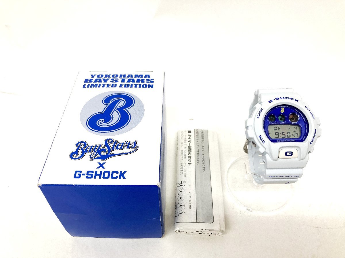 CASIO (カシオ) G-SHOCK ×横浜ベイスターズ Baystars 限定モデル コラボ DeNA 腕時計 DW-6900FS  ホワイト×ブルー メンズ レディース/028