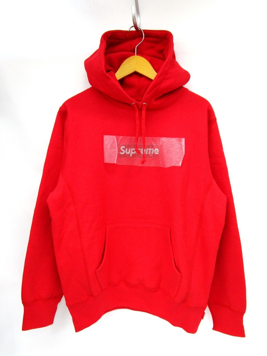 新品】 SweatShirt Hooded Logo Box (スワロフスキー) Swarovski