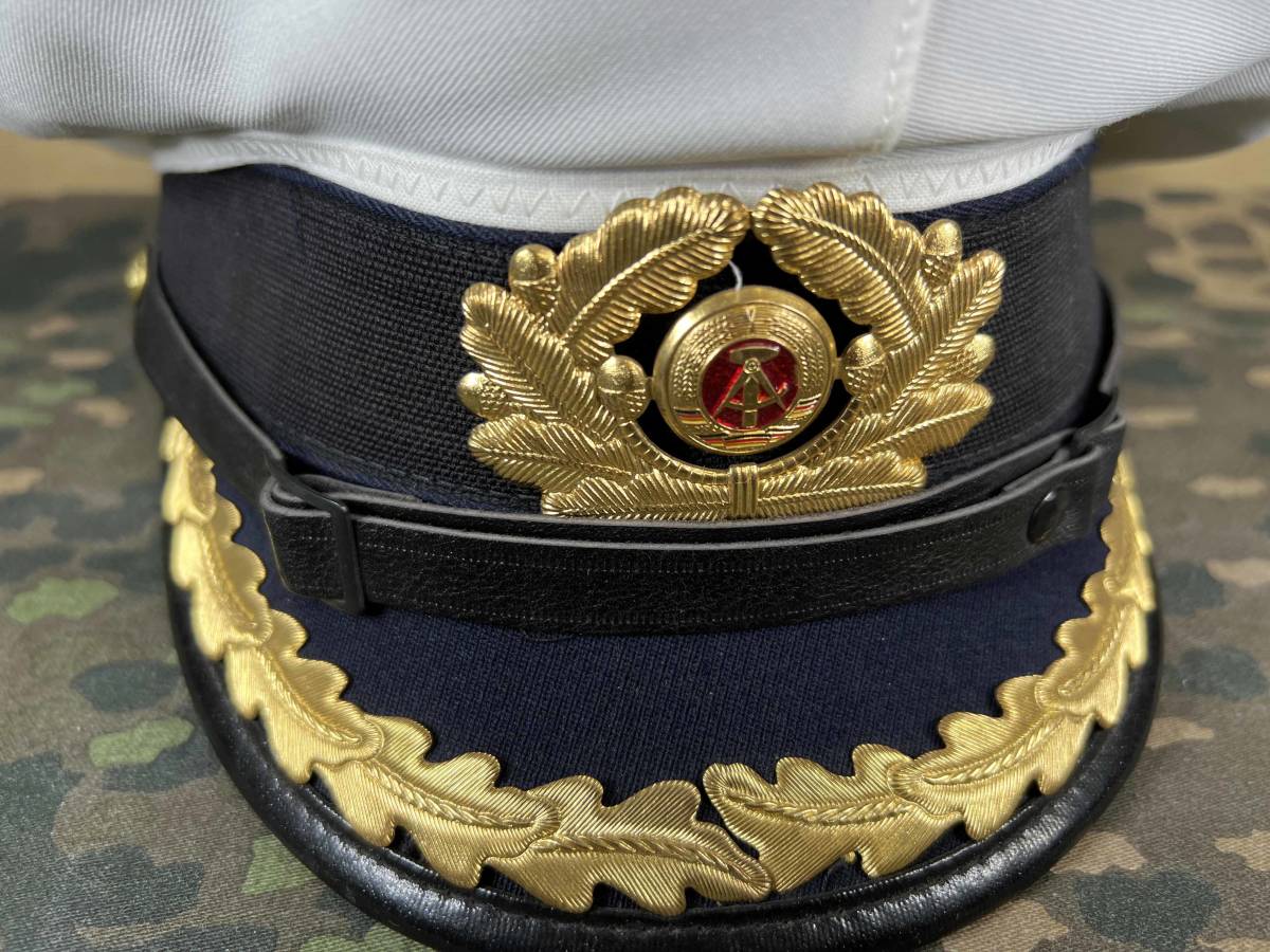 東ドイツ 東ドイツ軍 東ドイツ海軍 佐官 将校 制帽 実物 放出品 白