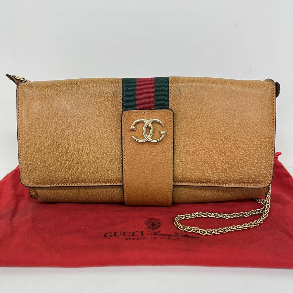 GUCCI グッチ オールドグッチ シェリー レザー 2way チェーン