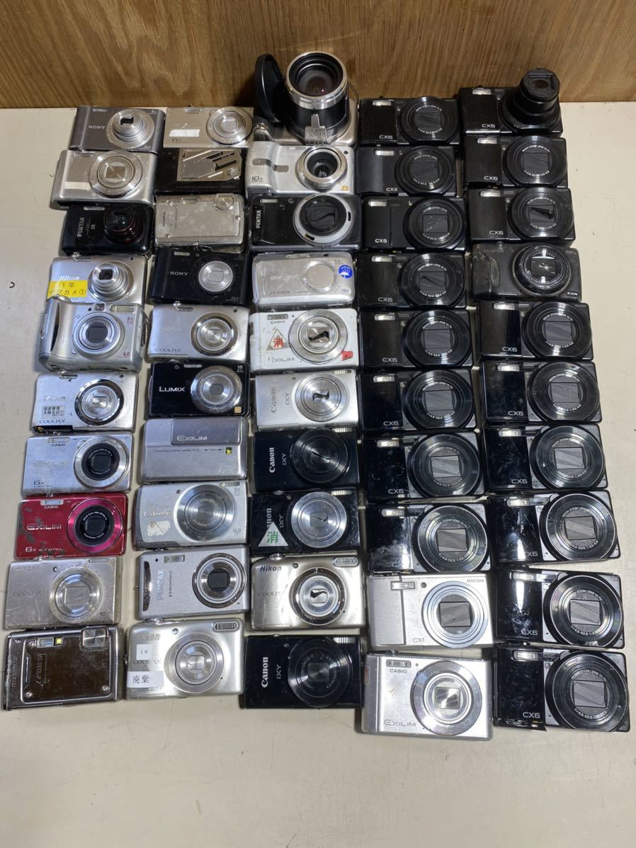 ⑩Canon CASIO Nikon コンパクトデジタルカメラ 50台まとめ売り