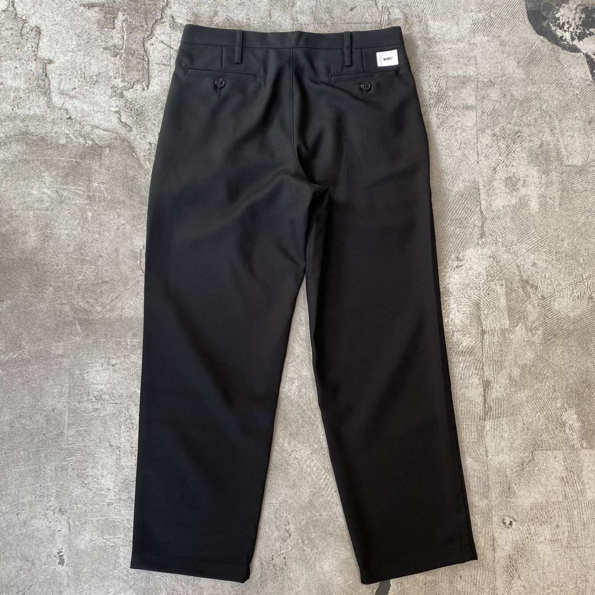 22ss 美品 WTAPS TUCK 01 TROUSERS POLY TWILL ダブルタップス タック