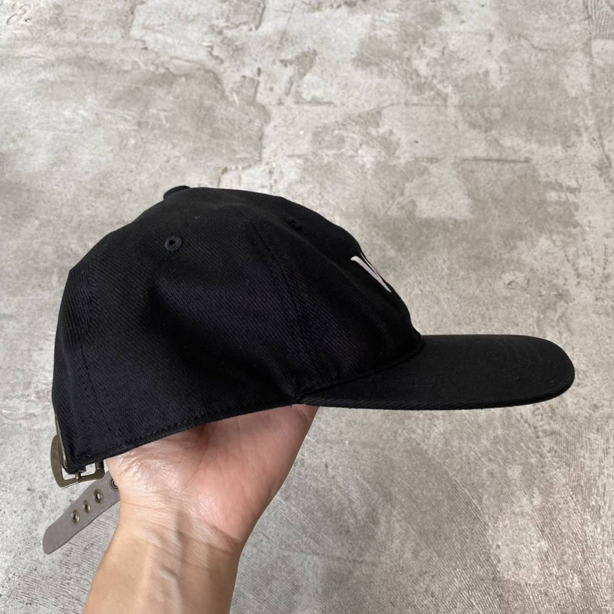 21aw 極美品 WTAPS T-6H 03 CAP COTTON TWILL ダブルタップス WT ロゴ 刺繍 キャップ 帽子 212HCDT-HT07 BLACK ブラック サイズ FREE_画像4