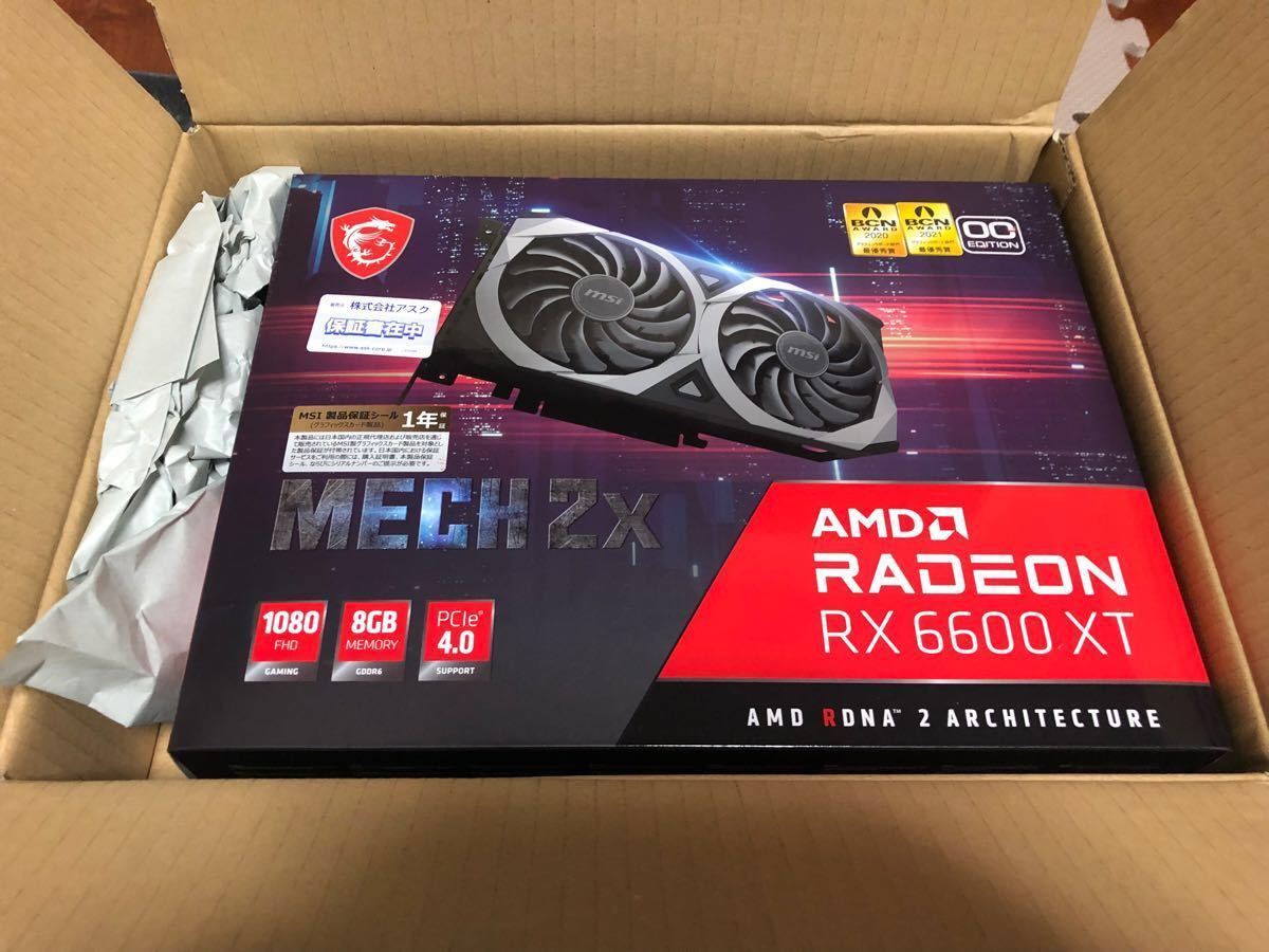 新品】MSI Radeon RX 6600 XT MECH 2X 8G OC +おまけのノベルティ