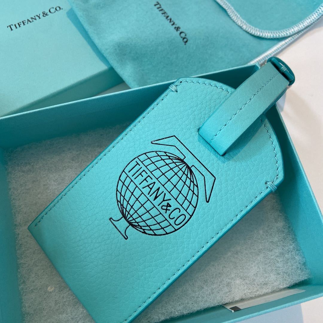 TIFFANY&Co. ティファニー レザーラゲージタグ ネームタグ 旅行小物 美