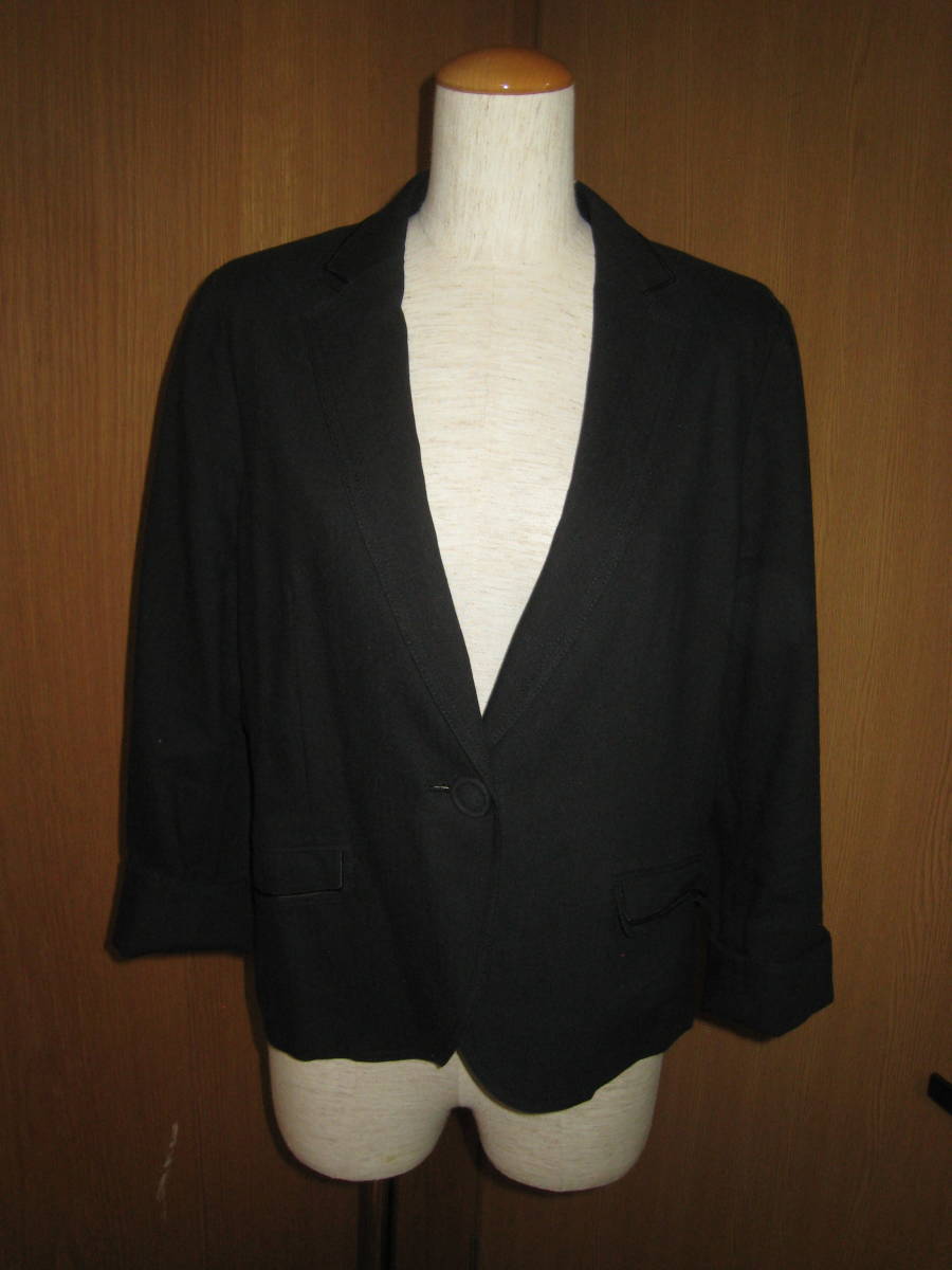  Comme Ca Du Mode large size silk . black wonderful jacket for summer 15 beautiful goods 