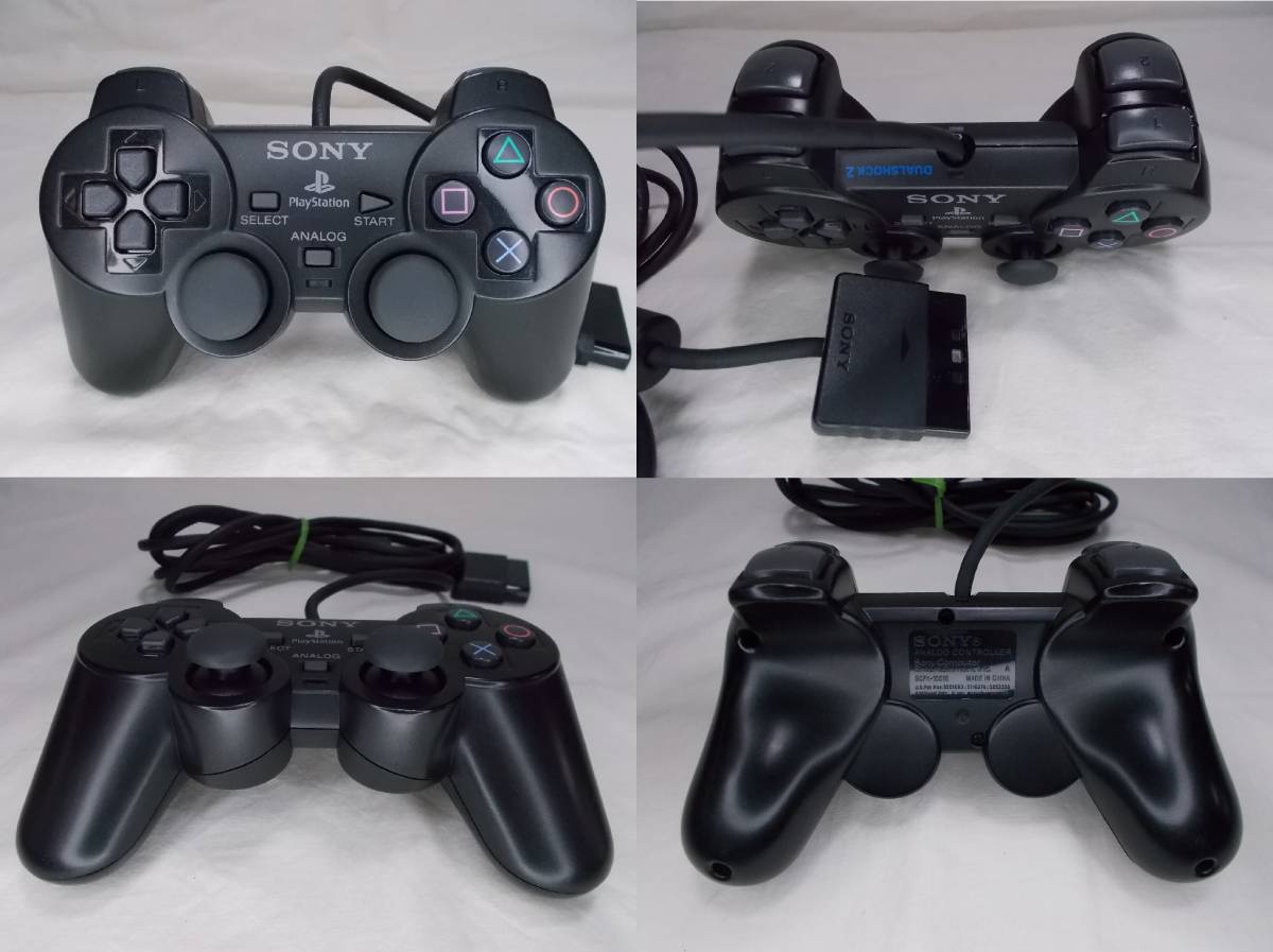 PS2 薄型 黒 一式／レンズ新品【リング傷対策 分解メンテ 90日保証