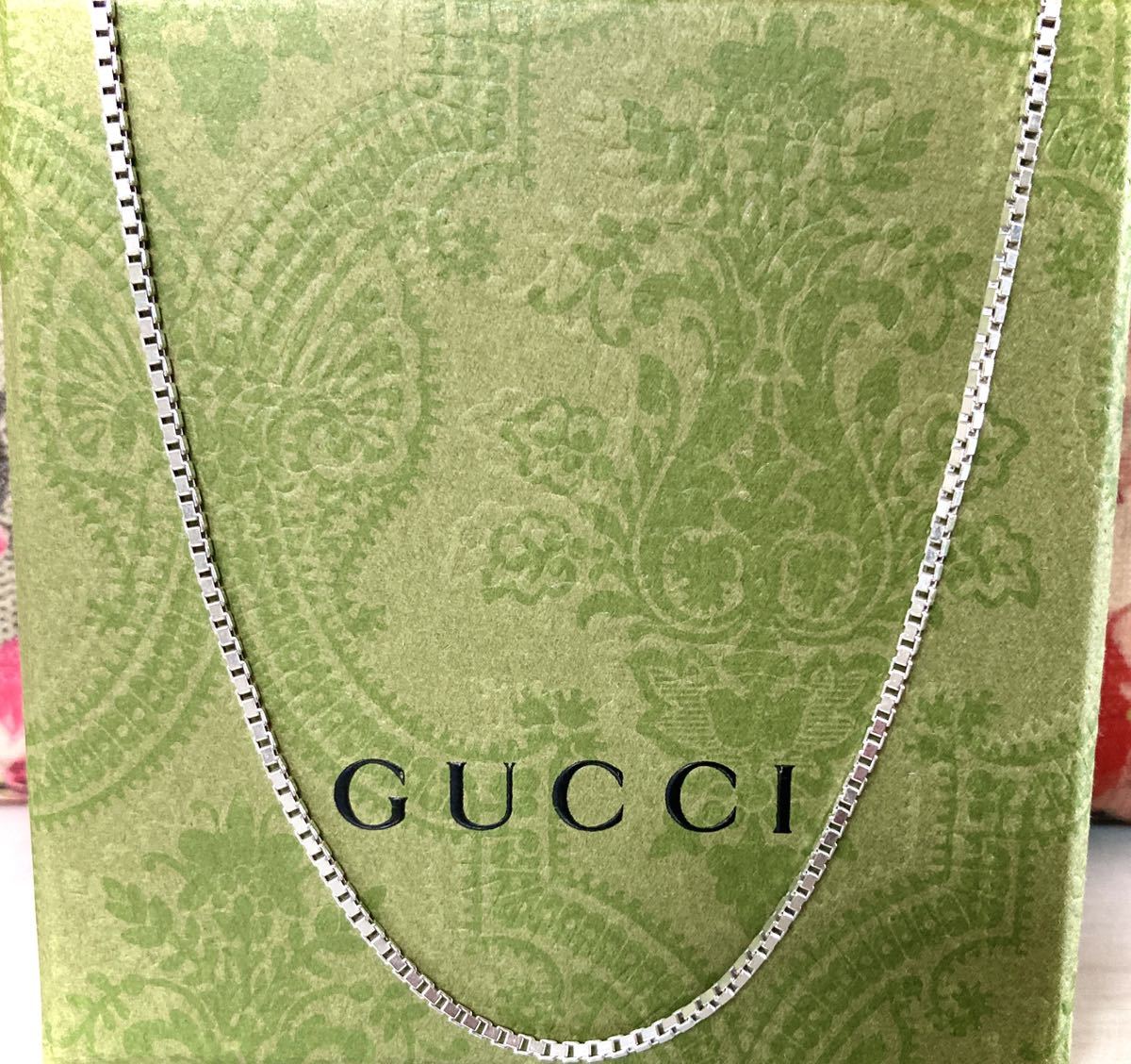 正規品 GUCCI/グッチ ベネチアンチェーンネックレス シルバー925