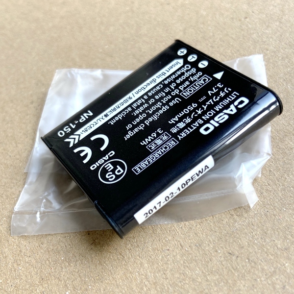 【CASIO純正】リチウムイオン充電池 NP150 電池パック バッテリー(NP-150)・国内向け純正品　新品未使用.._画像2
