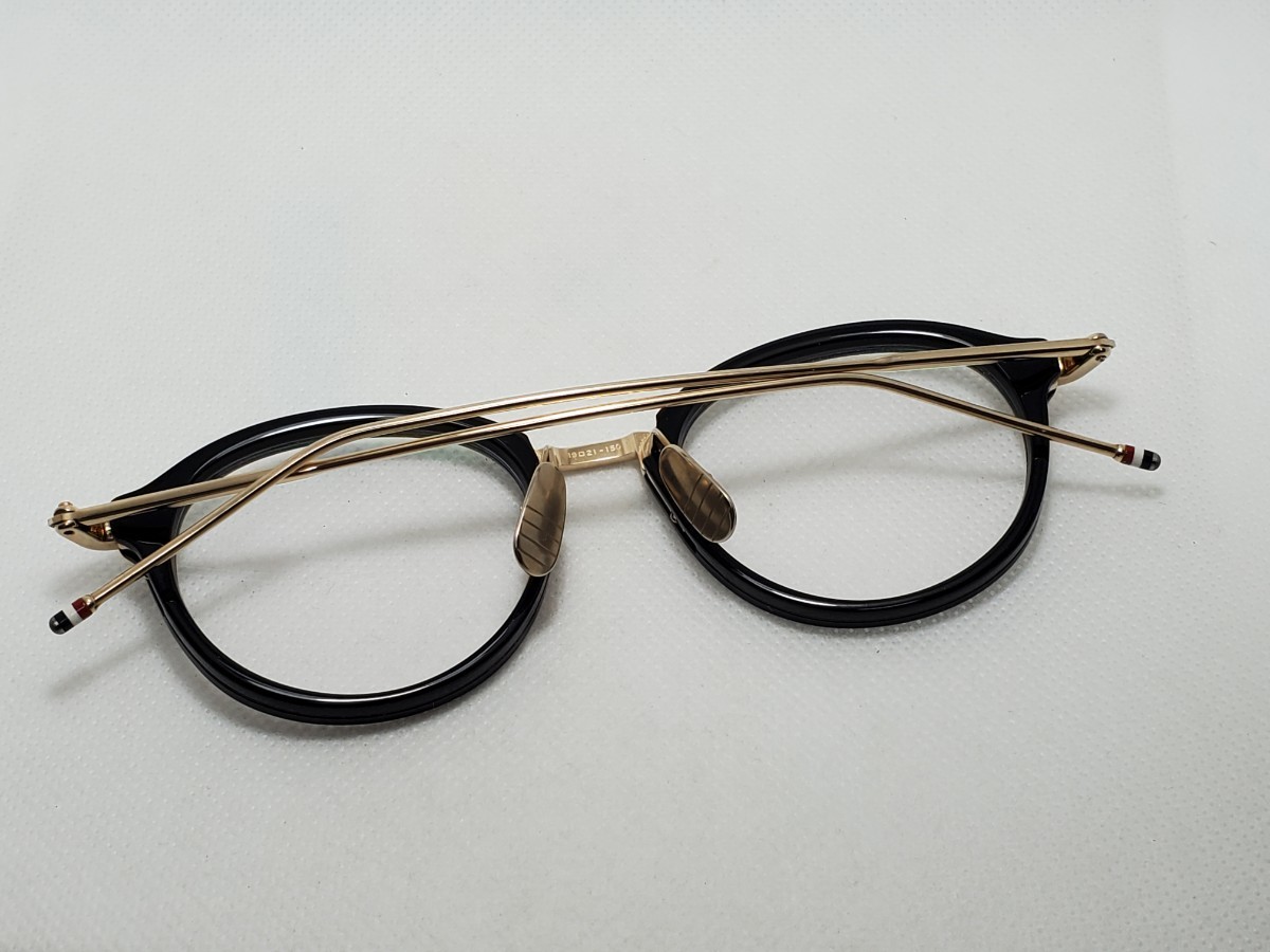THOM BROWNE トムブラウン メガネ TB-011 A BLK GLD 49sizeトム THOM BROWNE トムブラウン メガネ TB-011 A BLK GLD 49sizeトム