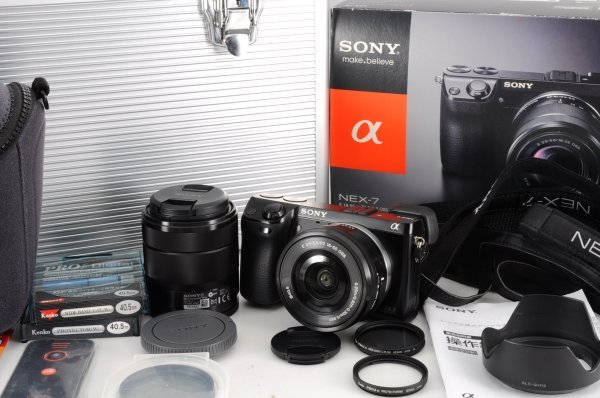 動確 SONY ソニー NEX-7 デジタル ミラーレス 一眼 カメラ E 18-55mm