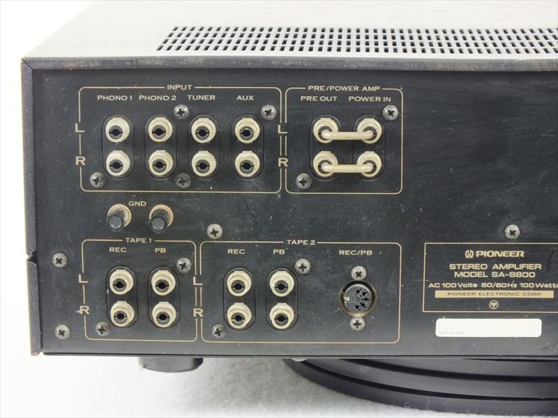 ♪ PIONEER パイオニア SA-8800 プリメインアンプ 中古 現状品 220611C2055_画像8