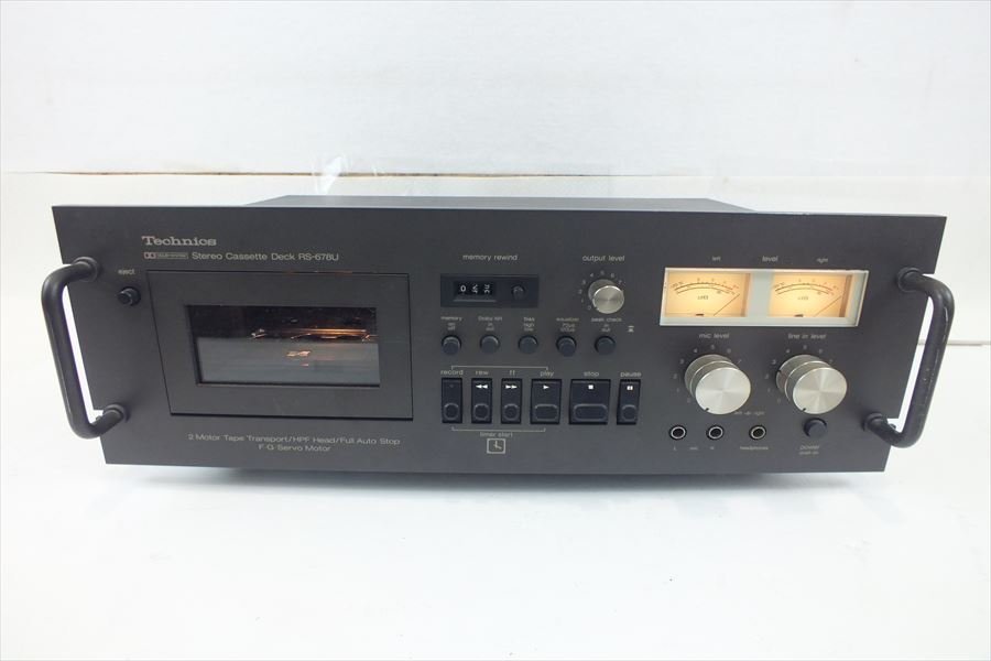 ☆ Technics テクニクス RS-678U カセットデッキ 現状品 220607T3138 ☆ Technics テクニクス RS-678U カセットデッキ 現状品 220607T3138