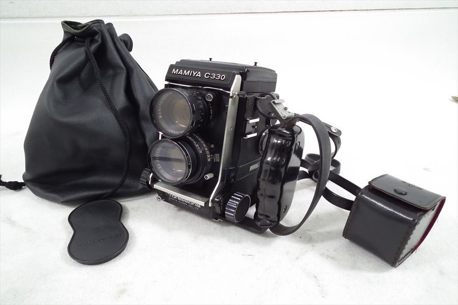 □ Mamiya マミヤ C330Professional 二眼レフカメラ フィルムカメラ SEKOR DS 3.5 105mm ソフトケース付き 中古 220606Y3423_画像1