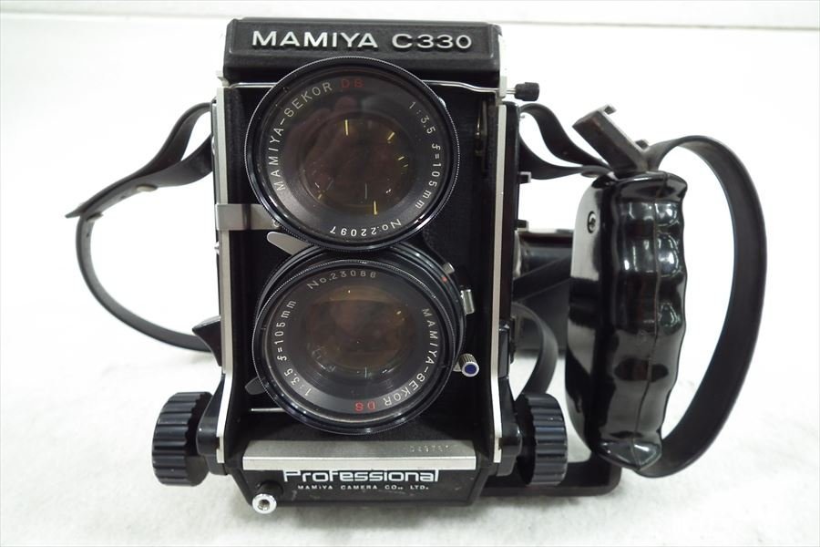 □ Mamiya マミヤ C330Professional 二眼レフカメラ フィルムカメラ SEKOR DS 3.5 105mm ソフトケース付き 中古 220606Y3423_画像2