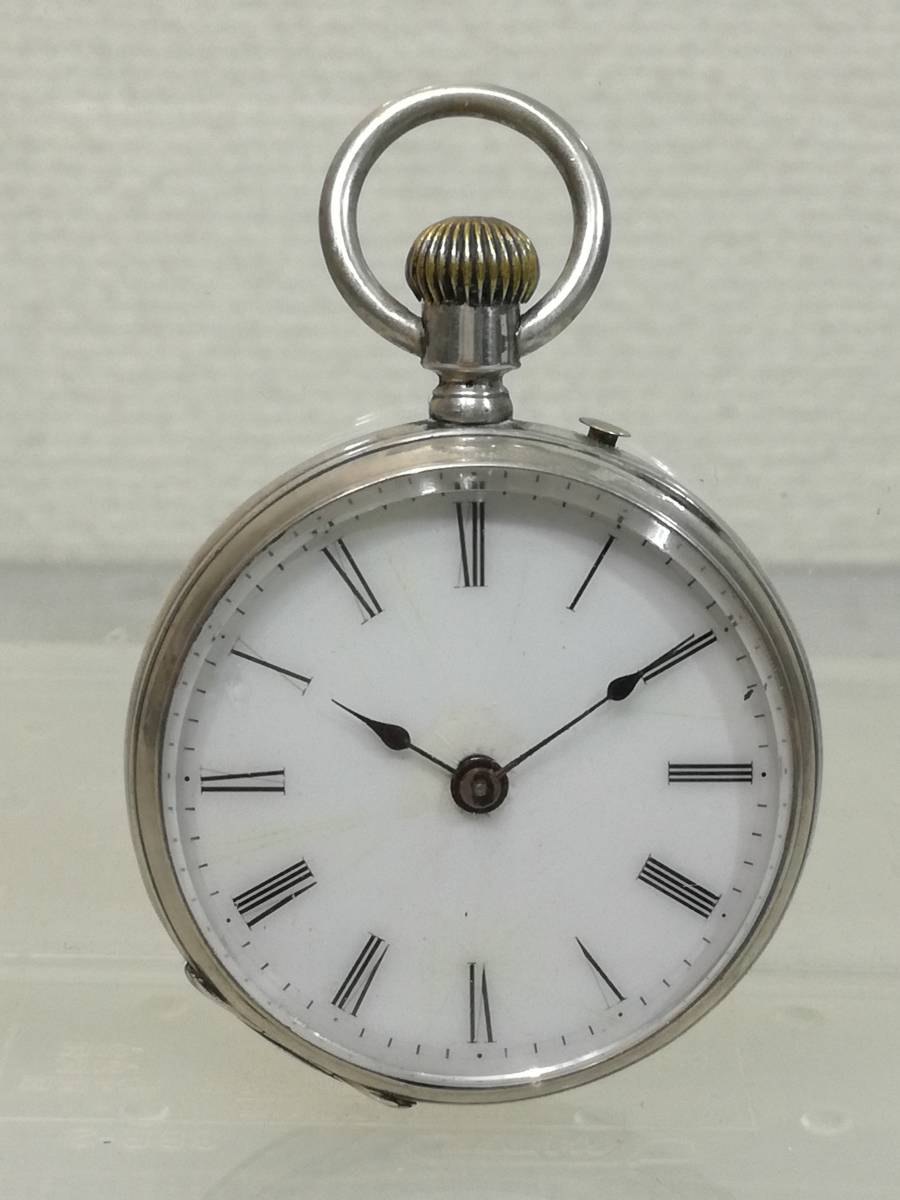 現状品 Remontoirルモントアール 懐中時計 銀時計 Vintage pocket watch Remontoir Cylindre 6 Rubis silver_画像1