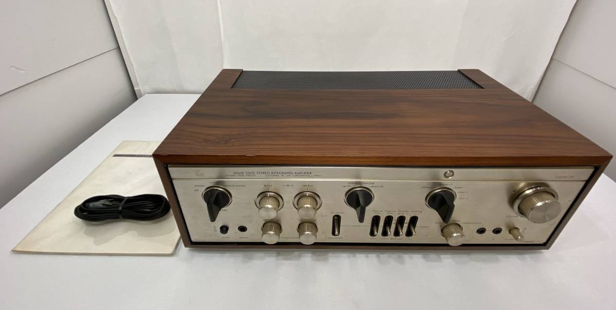 □52 LUXMAN ラックスマン プリメインアンプ L-309【】通電のみ確認